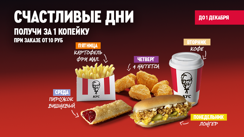 Счастливые дни в KFC Авто